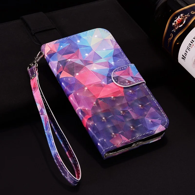 Модный кожаный чехол-кошелек с 3D рисунком для Xiaomi mi 6 8 Red mi Note 4 4X 5A 6 6A, чехол-книжка с откидной крышкой и отделением для карт
