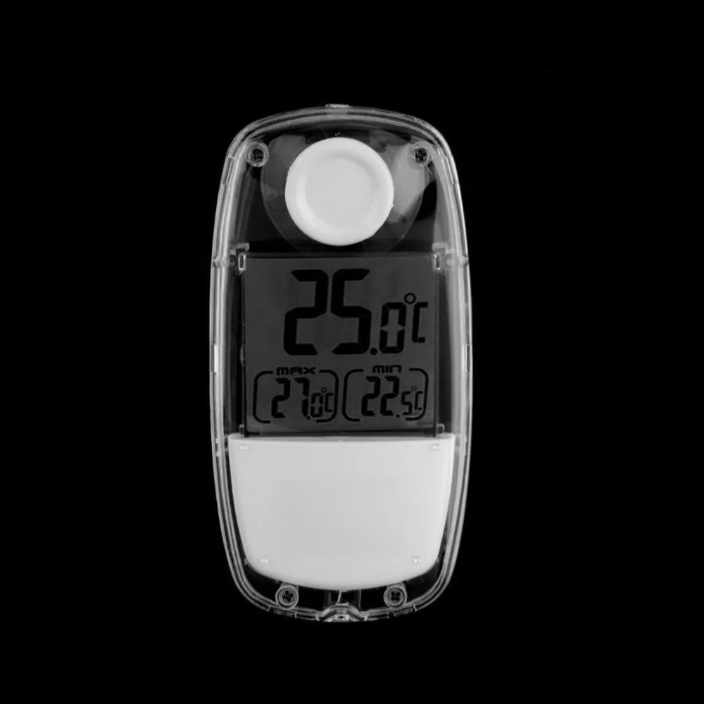 LCD Digital Solar Thermometer Power Window Temperature Meter Solar Portable Powered Outdoor Indoor Home Thermometer Wholesale