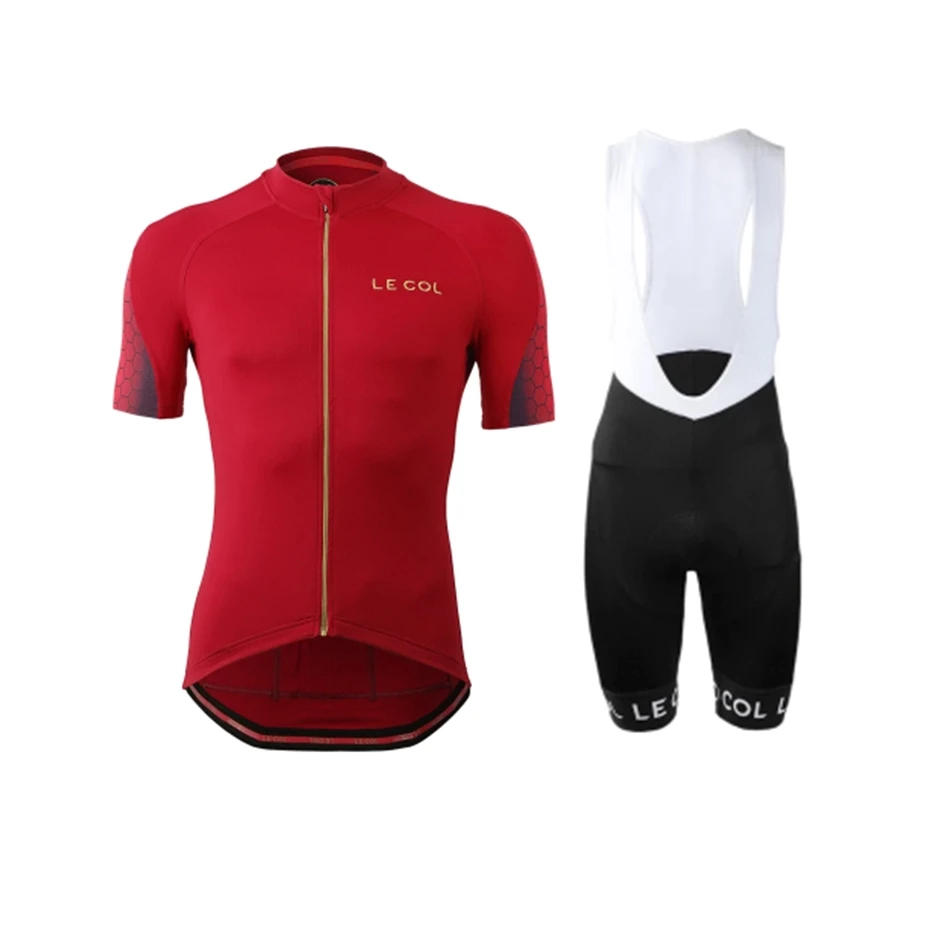 

Le col men mountain bike short-sleeve bicycle team custom milk silk fabric roadbike racing clothing pro ciclismo cycling clothes