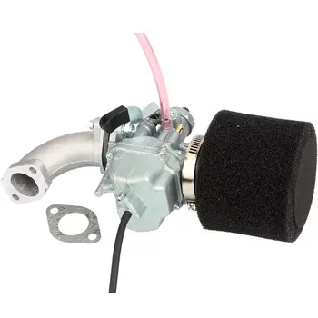 

26mm Carburetor Kit with Sponge Air Filter Intake Pipe Pit Dirt Bike Assembly 124B
