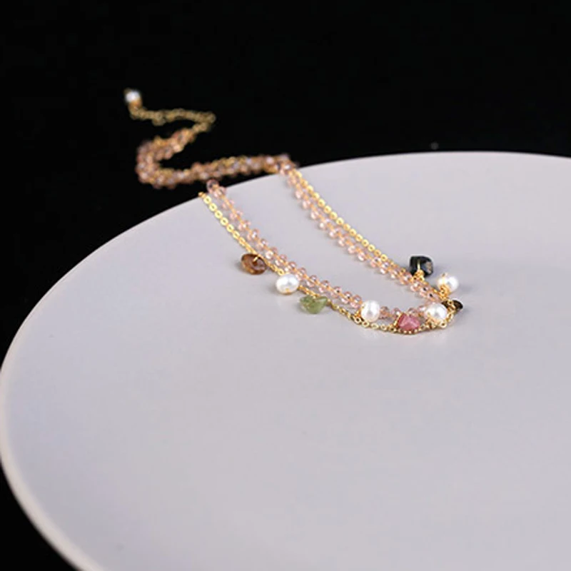 pingente colar dupla camada pulseira gargantilha bib colar pulseira presentes