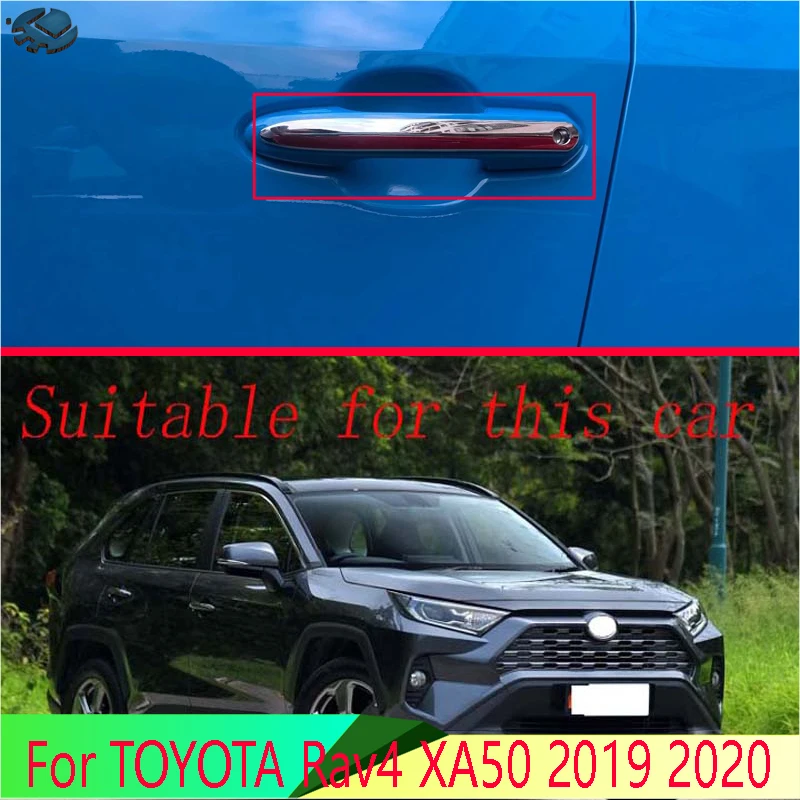 Автомобильные аксессуары для TOYOTA Rav4 XA50 2019 2020 ABS хромированные наружные ручки