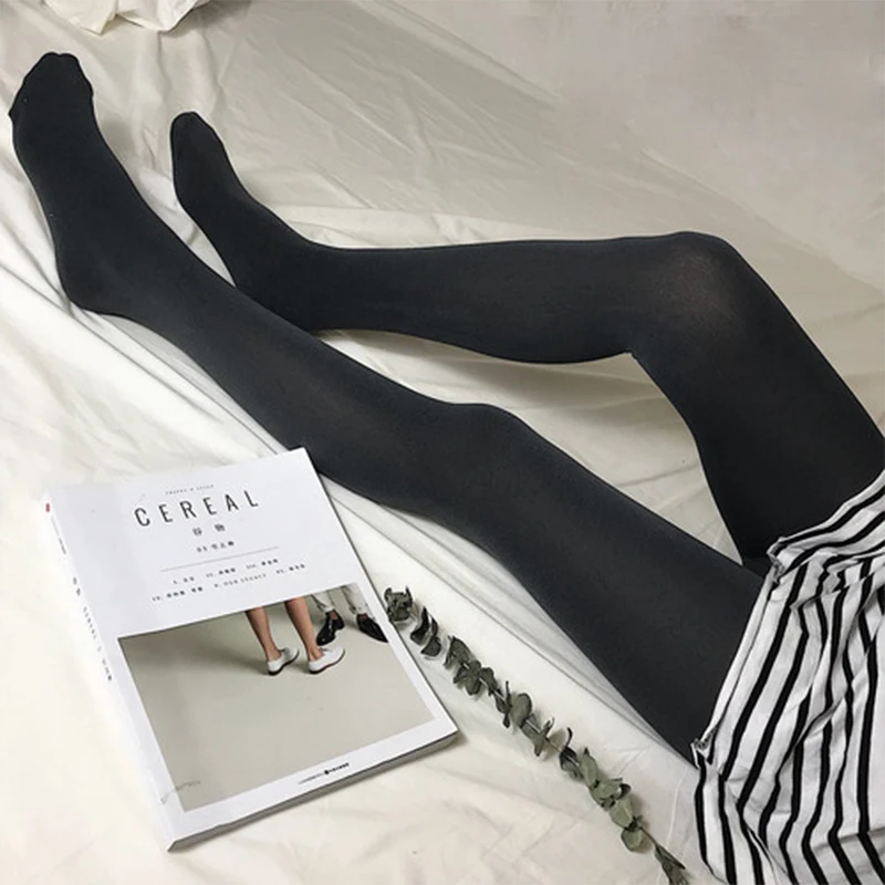 

Solid Plus Velvet Elastic Slim Even Foot Pant Women Casual Warm High Waist Leggings Korean Female Fashion Wild Thick Leggings