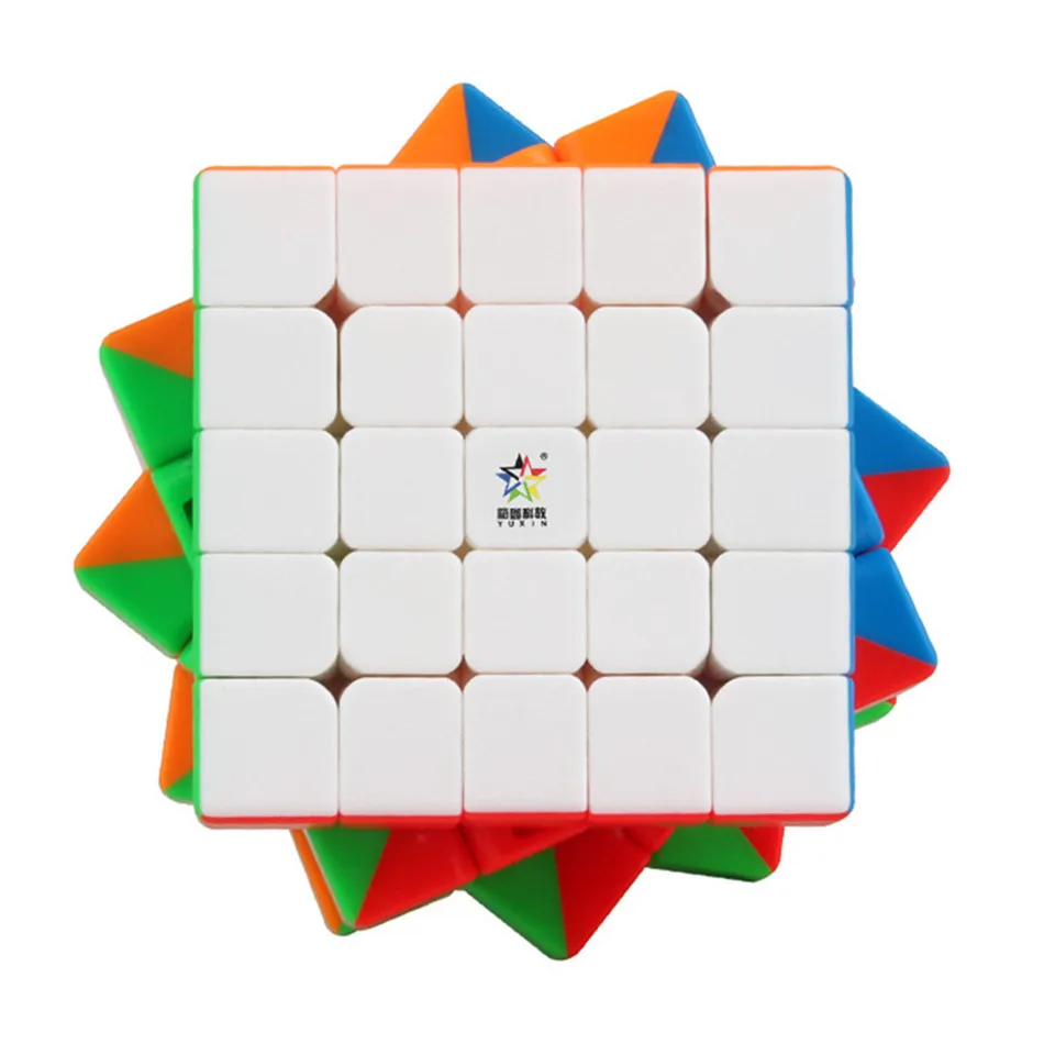 Магический куб YuXin 5x5 5 скоростей слоев без наклеек | Игрушки и хобби