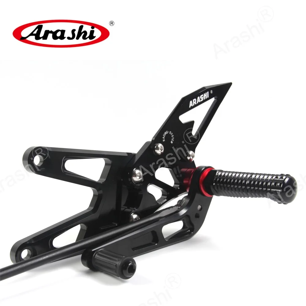 Arashi YZF-R6 с ЧПУ Регулируемая подножка для YAMAHA YZF R6 2003 2004 2005 подножки Rider задние наборы Rearset Подножка для ног алюминий