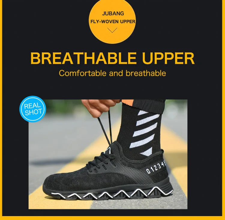 Homens ao ar livre aço toe anti