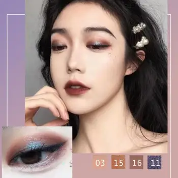 

Portable Eye Shadow Palette Personality Natural Ingredients Lasting Waterproof Pearl Shimmer Eyes Makeup Tools 18 Colors