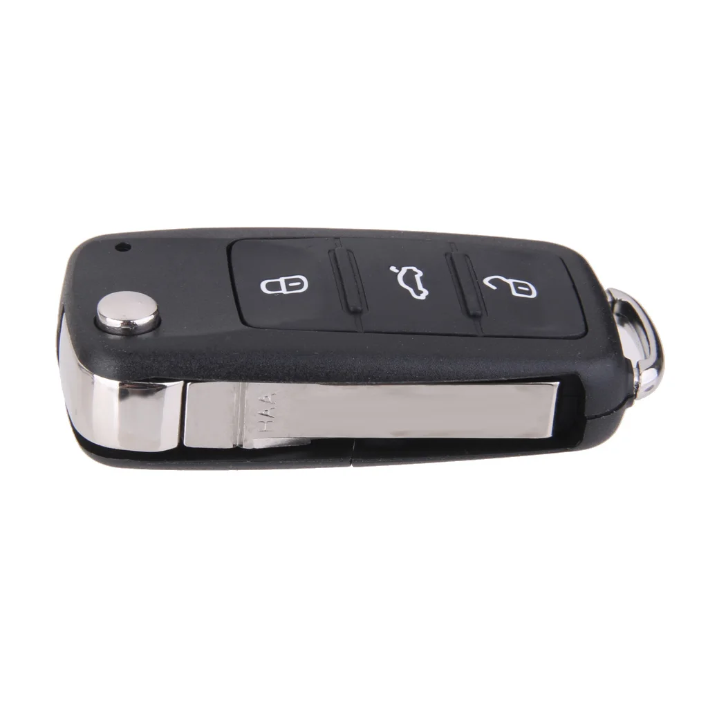

3 Button Car Key Fob Case Shell with Blade for VW GOLF MK6 Touareg Repair