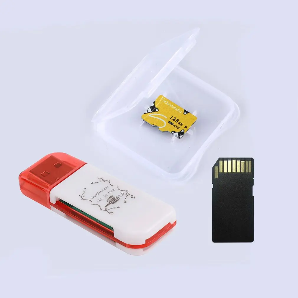 

Portable 128GB Memory Card 4 IN 1 High Speed Micro Secure Digital Memory Card set