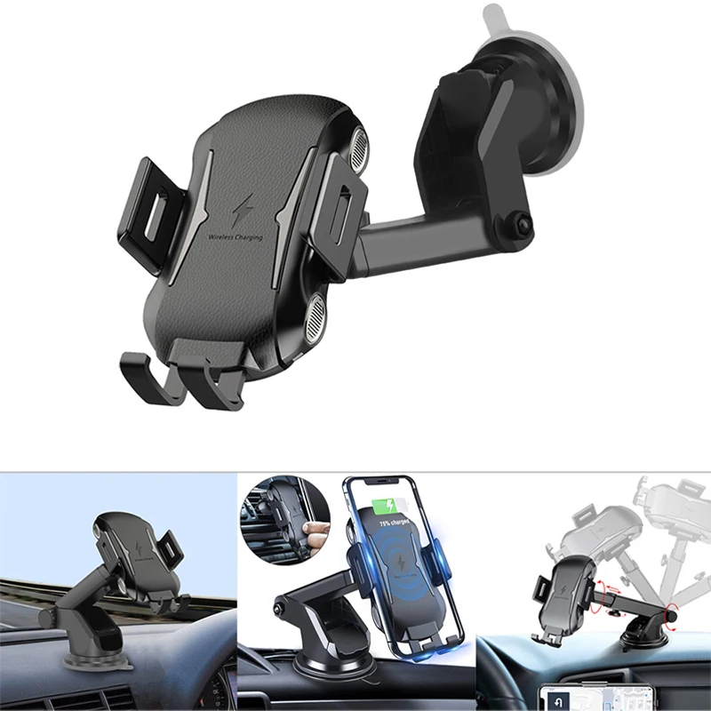 

Автомобильное беспроводное зарядное устройство для телефонов интеллектуальный инфракрасный быстрый беспроводной зарядный автомобильный держатель телефона