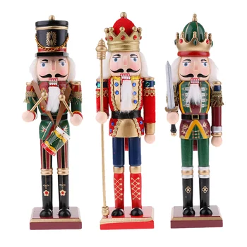 

1 Wooden Nutcracker Soldier Model Wooden Nutcracker Soldier Figures Home Ornament, Christmas Decor