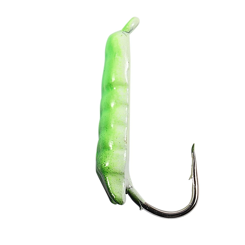 

6PCS/Lot Winter Ice Fishing Hook Lure Quality Mini Metal Bait Fish 2.0Cm 1.5G Lead Head Hook Bait Jigging Fishing Tackle