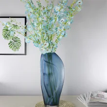 Высокое качество синяя ваза Террариум цветная стеклянная ваза домашний декор настольные декоративные вазы для цветов свадебное украшение