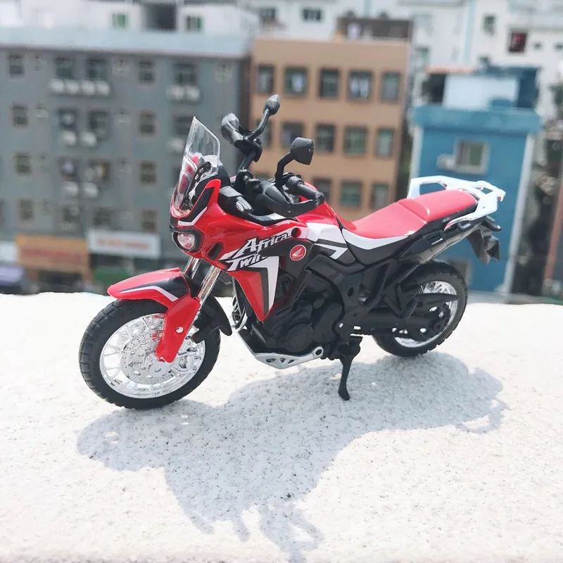 

Maisto NEW 1:18 Scale Motorcycle Model Toy Alloy Off-Road Racing Motorbike Africa Twin DCT CRF1000L Motor Motorcycles Toys For