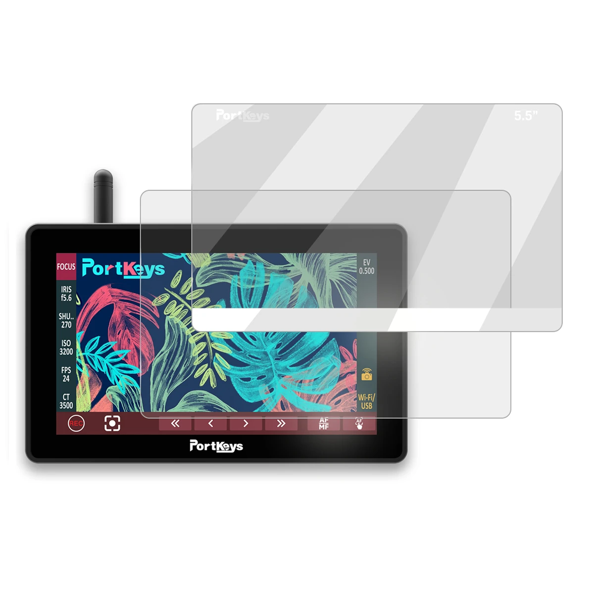 5.5 inch Tempered Film Sreen Protective For Portkeys LH5P ii BM5III BM5 WR 5.5" HDMI-compatible Video Camera Monitor portable monitor dslr field monitor