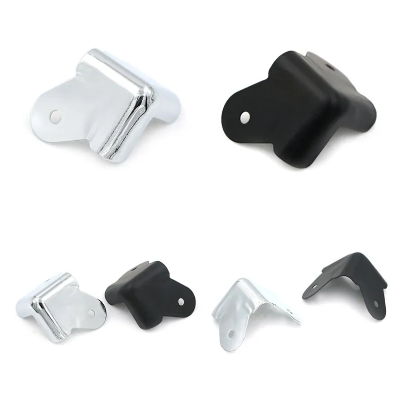 

8pcs/Set Iron Protectors Cabinet Guitar Amplifier Part Decorative Feet Leg Brackets For Speaker Silver Black Color