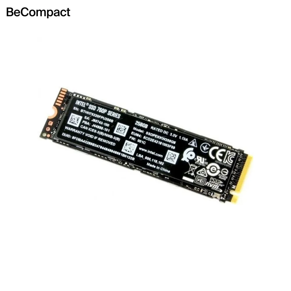 Накопитель SSD 256 Гб Intel 760p Series (SSDPEKKW256G8XT) M.2 2280| |
