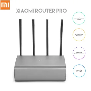 

Original Xiaomi Router Pro 2600Mbps Smart Wireless Router WiFi Network Device 4 Antenna Dual-band 2.4GHz 5.0GHz