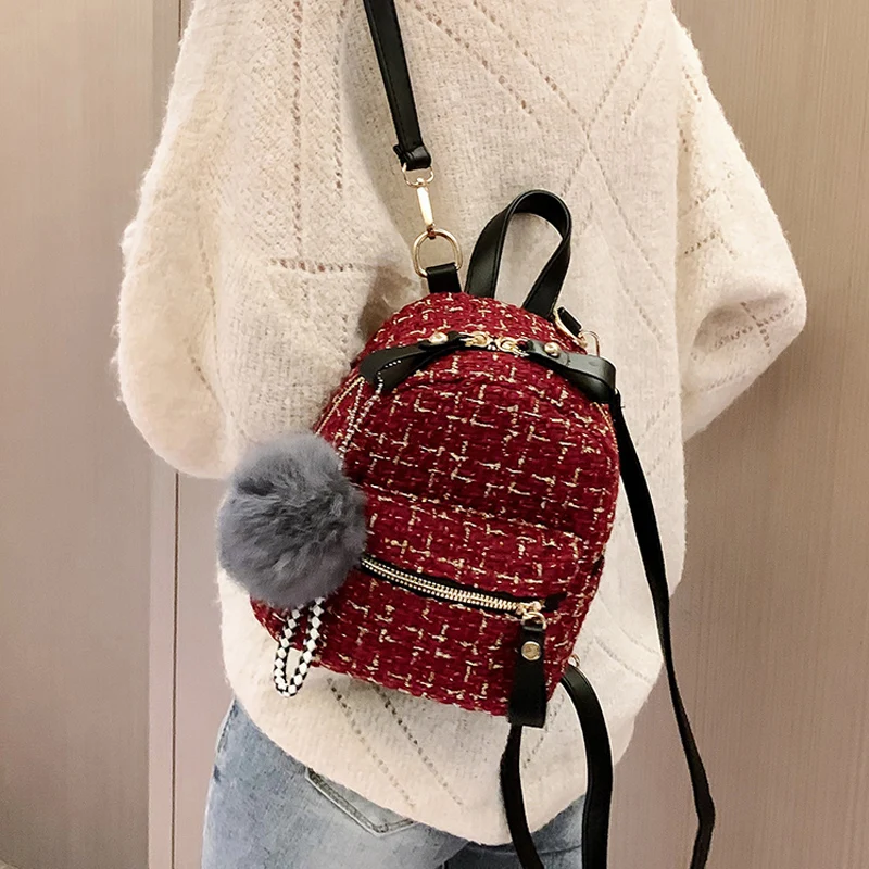 Women Backpack Rucksack School-Bag Small Fashion Mochila Teenager Nylon Girls Feminina