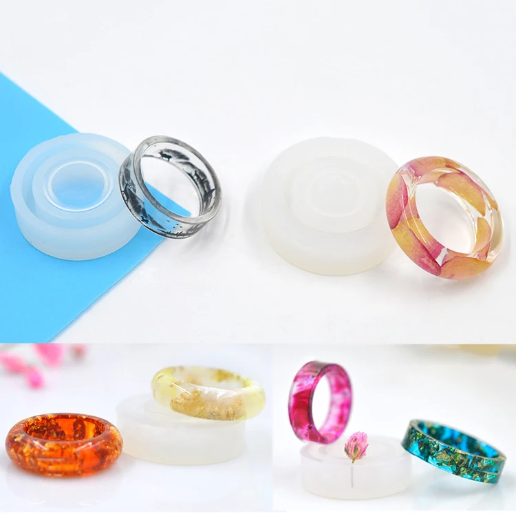 

5pcs Epoxy Resin Ring Mold Round Necklace Charms Pendants Silicone Resin Molds Accessories for Jewelry Making DIY Hot Selling