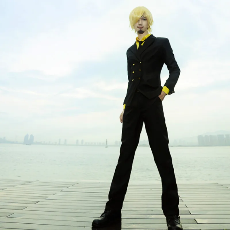 

One Piece Vinsmoke Sanji Cosplay Costume Uniform Anime One Piece Chopper Cosplay Halloween Party Costumes for Adult Fancy Suit