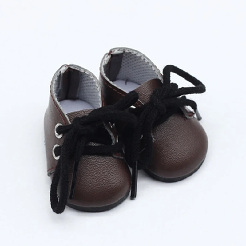 5 см парусиновая обувь для 1/6 BJD кукла модная куртка с надписью «Mini обувь для куклы на русском языке кукла, сделанная вручную кукла Аксессуары; - Цвет: brown shoes