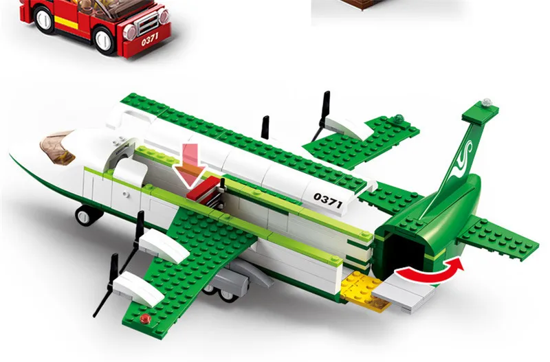 Avião da Cidade Ônibus de ar Blocos de Construção Brinquedos para Crianças Avião Conjuntos Aviões Faça Você Mesmo Aviação Técnica Crianças Tijolos 5 High Quality Brinquedos e hobbies
