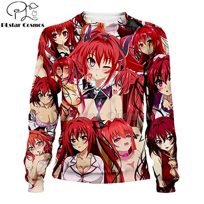 sweatshirt PLstar Cosmos kawaaii SexyMio Naruse Красный 3d толстовки/Толстовка хипстер аниме унисекс лицо Топы Kawaai пуловеры-15 - Цвет: sweatshirt