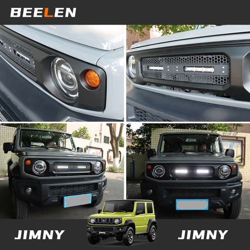 Front Grill Racing With Led Lamps For Suzuki Jimny Jb64 Jb74 2019