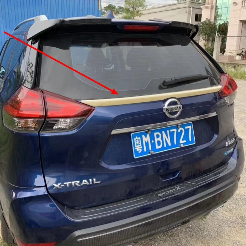 Для Nissan Rogue X-trail- ABS пластмассовый задний спойлер на крыше багажник загрузки губы крыло