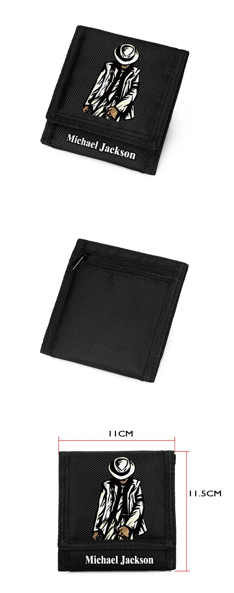 Oxford Carteira Famous Singer MJ Purse Michael Jackson Wallet