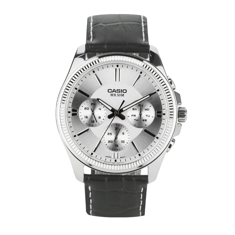 Casio Часы Указатель серии кварцевые мужские часы MTP-1375L-1A - Color: MTP-1375L-7A