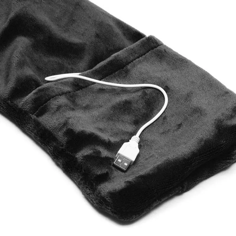 Плюшевый Электрический нагревательный шарф Зимний теплый шейный Портативный USB power ed домашний наружный подогреваемый углеродный волоконный Электрический Мощный воротник