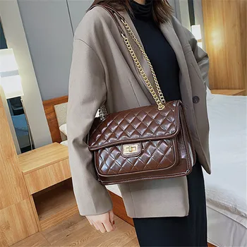 

Brand original design Postman Bag Women's For Bag 2020 New Rhombic Chain Bag Handbag Single Shoulder Messenger Bag