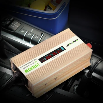 

USB Charge 2400W Max Watt DC 12V To AC 220V Portable Car Power Inverter Charger Converter Adapter Car Converter