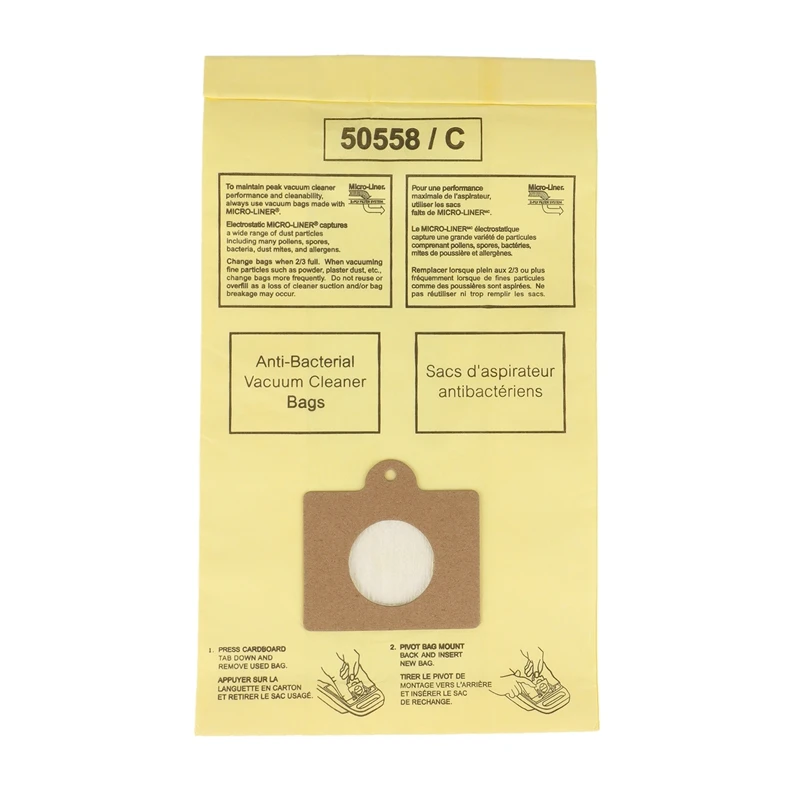 20 Pack Filtration Canister Vacuum Bags 