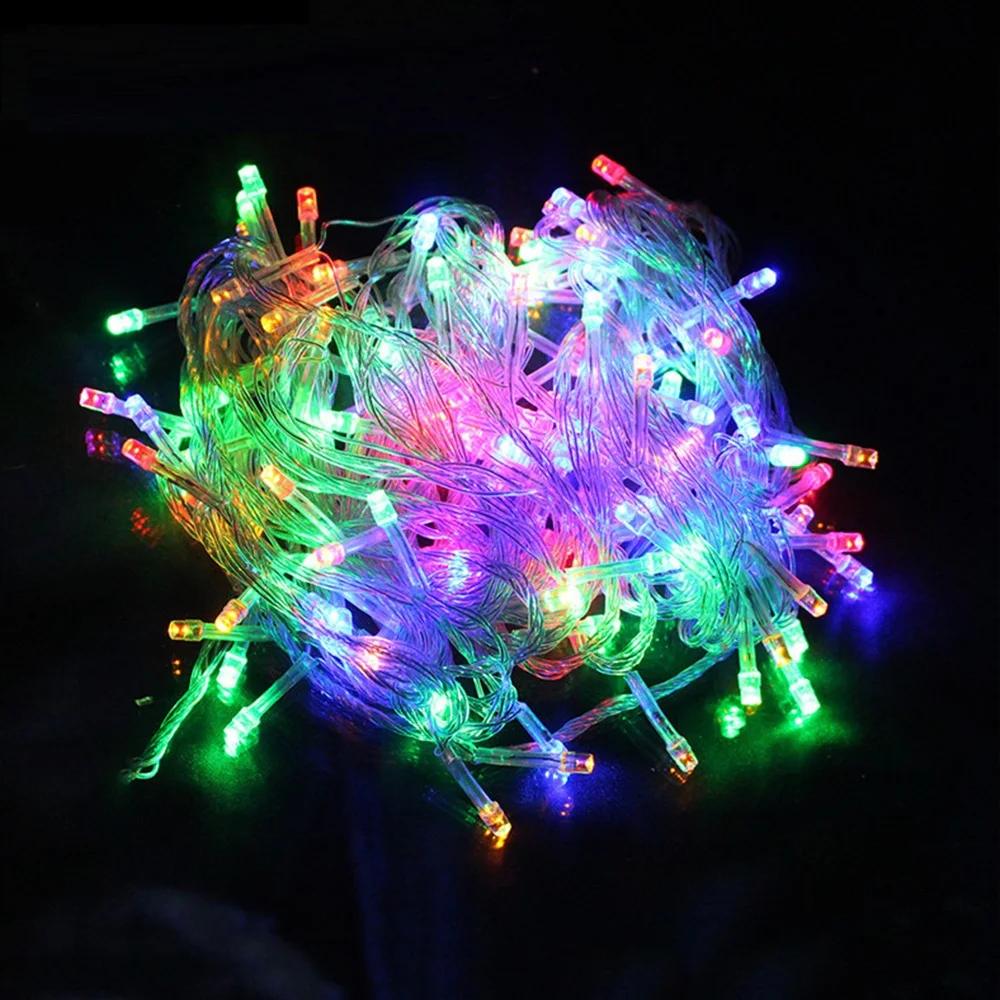 

10M Led String Light 100leds Waterproof Colorful Holiday Lighting AC110V or AC220V Outdoor Decoration Christmas Light Gift