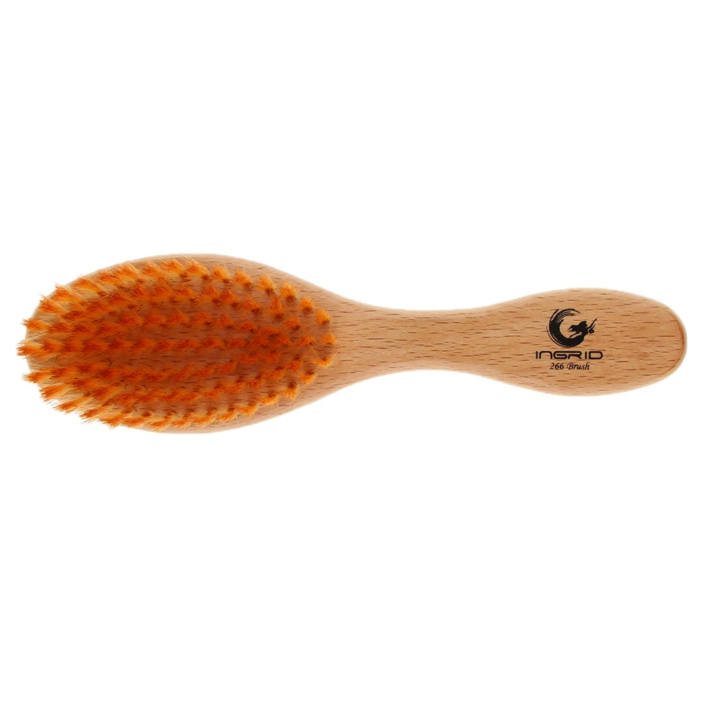 Baby Wooden Hair Brush Super Soft Bristles Massage Comb for Newborns Toddlers Face Neck Duster Cleaning Tool