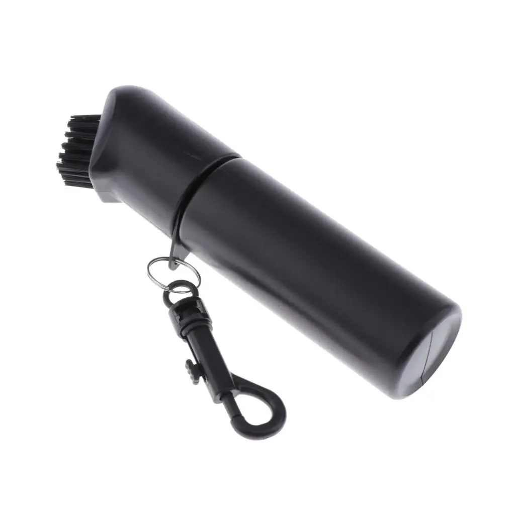 Golf Club Cleaner Self-Contained Water Groove Wet Clean Brush with Clip Squeeze Water Bottle Brush Cleaner