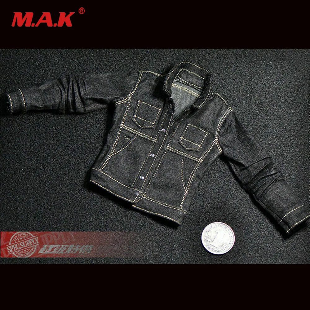 Джинсовая куртка New1/6 для мужчин модная экшн-фигурка из денима подходит тела 12