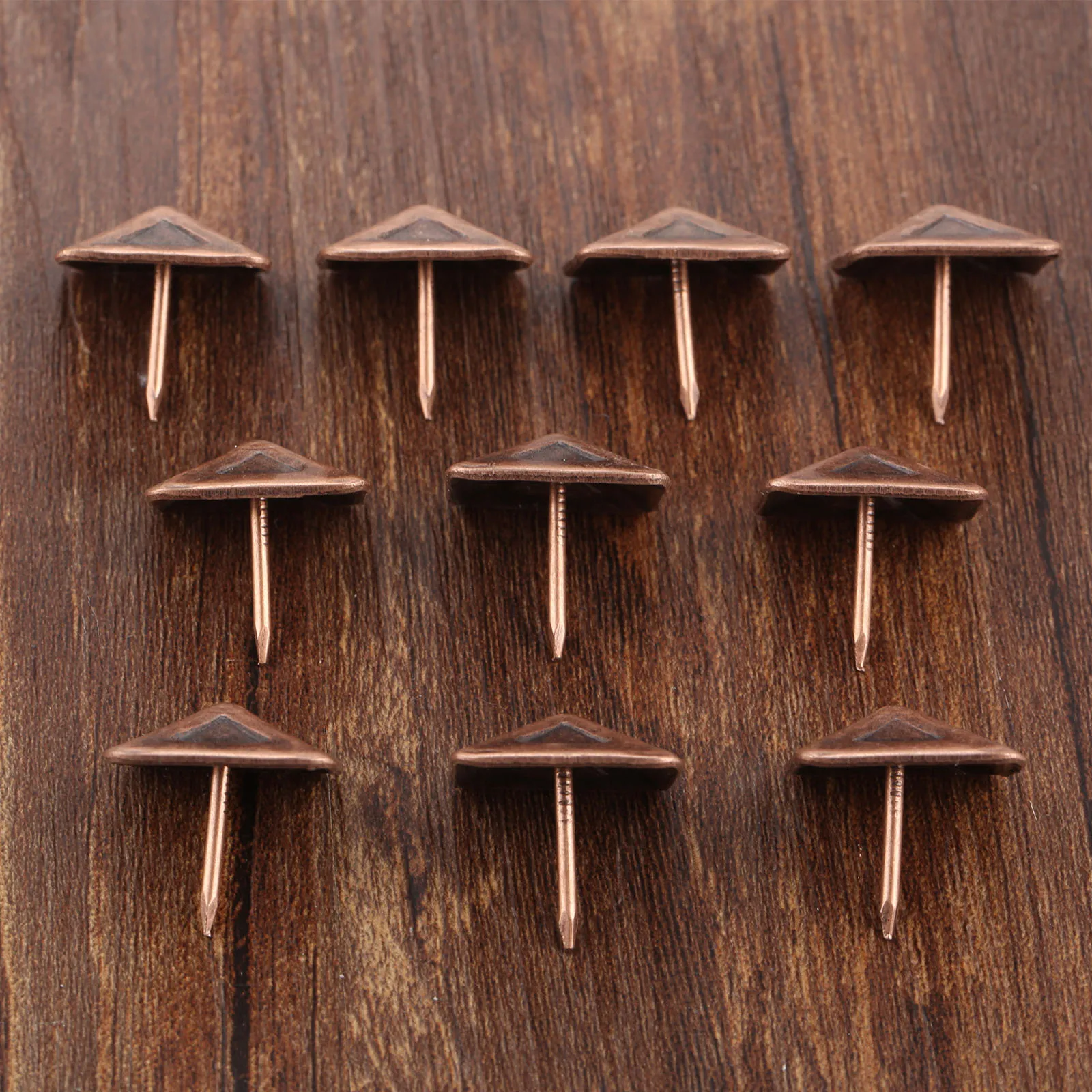 10Pcs Antique Upholstery Nail Tachas Jewelry Gift Box Door Sofa Furniture Decorative Tack Stud Pushpin Red Bronze 19*19mm upholstery nail plastic push pins