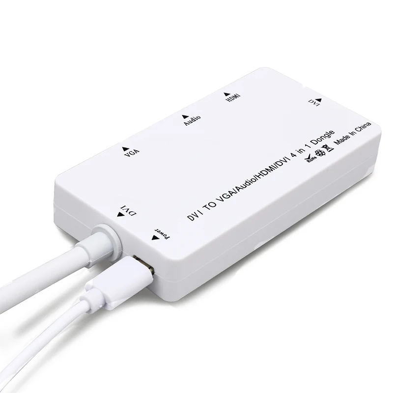 VGA к VGA HDMI DVI адаптер 4-в-1 многофункциональный аудио конвертер USB для компьютера ПК проектор@ JH