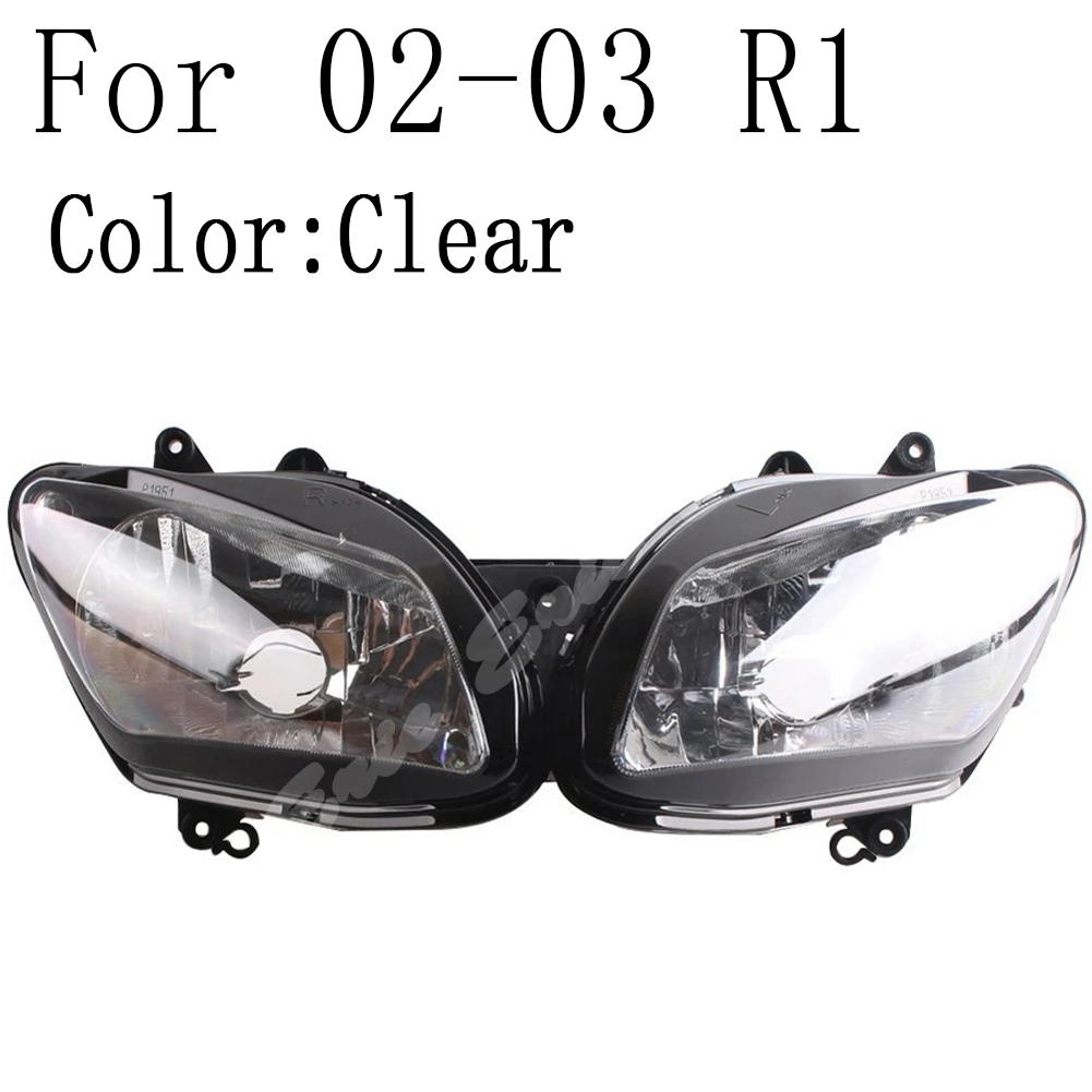 

Передняя фара мотоцикла в сборе для Yamaha YZF-R1 2002 2003 прозрачная линза