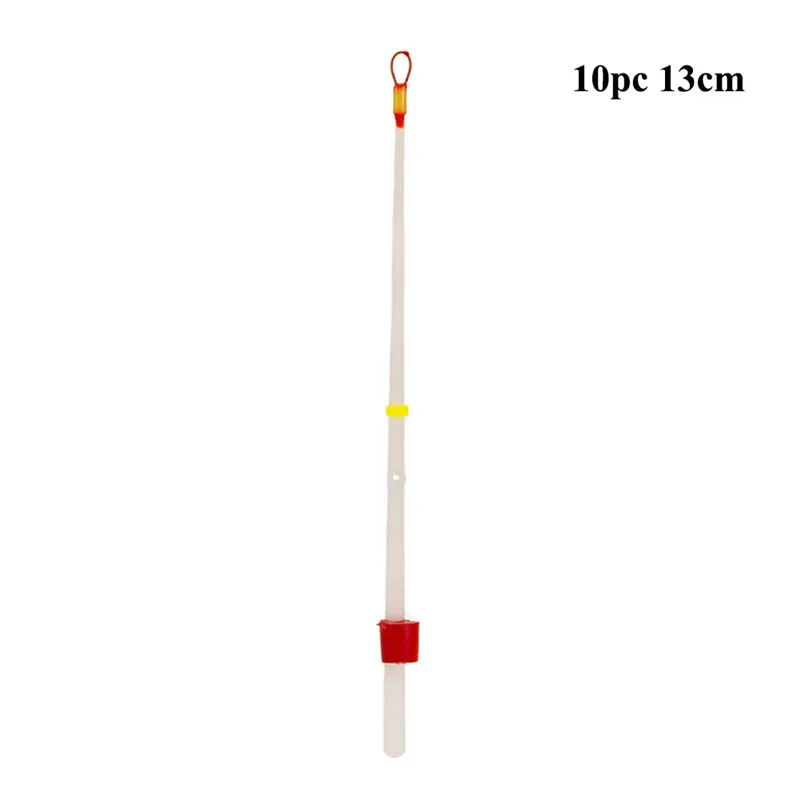 Мини-удочка для подледной рыбалки, зимняя спортивная портативная удочка, набор наконечников, рыболовные принадлежности, удочки - Цвет: 13cm 10pcs White rod