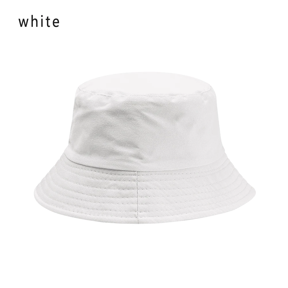 white 1 шт., модные карамельные цвета, унисекс, рыбацкая Кепка, Панама, уличная солнцезащитная Кепка, Повседневные шапки для женщин и мужчин, аксессуары для одежды - Цвет: white