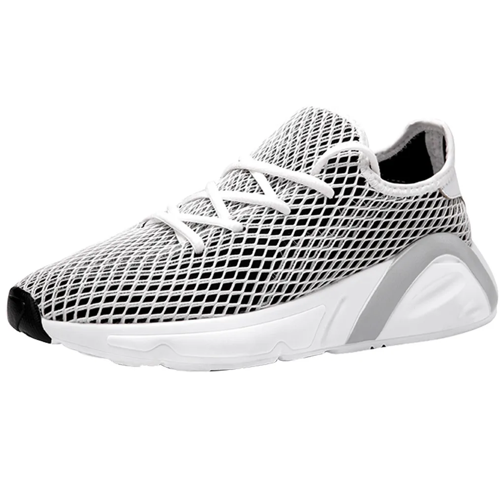 Thick Bottom Couple Mesh Breathable Non-slip Wear Running Sport Students Casual Unisex Shoes Large Size 35-44 Zapatos De Hombre