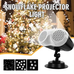 Projecteur Laser LED flocon de neige imperméable, lampe de pelouse de jardin, décoration de noël, effet d'éclairage de scène 