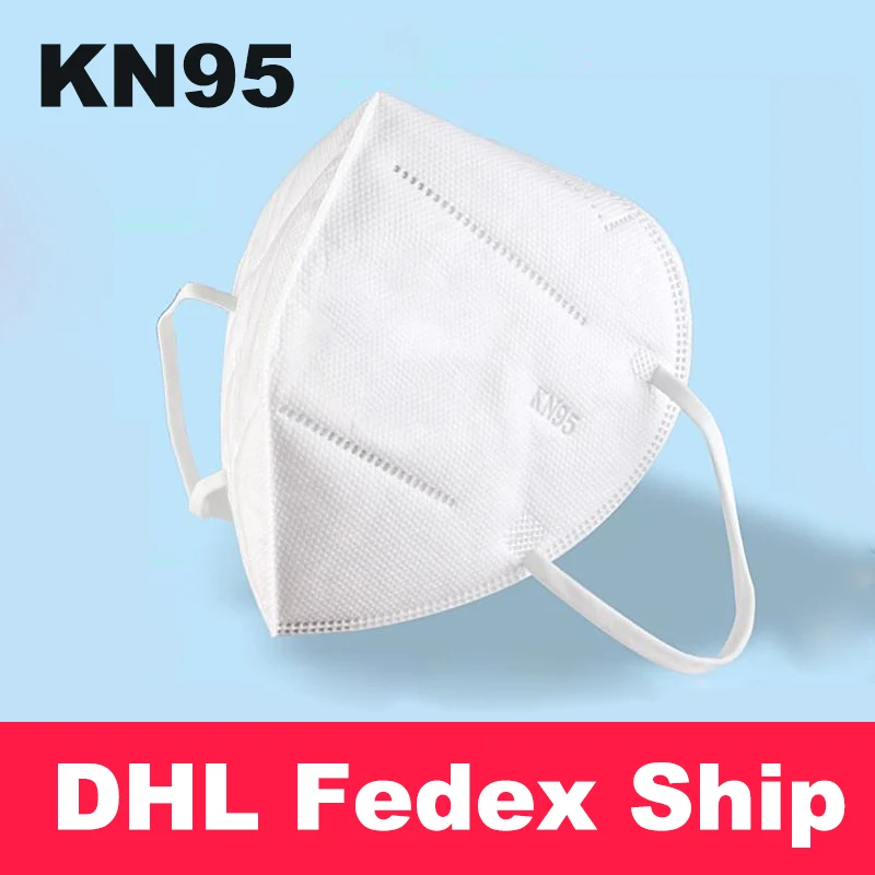 

DHL Fedex ship KN95 Face Masks Dustproof Anti-fog And Breathable Face Masks KN95 Mask 99% Filtration Features Protective Masks