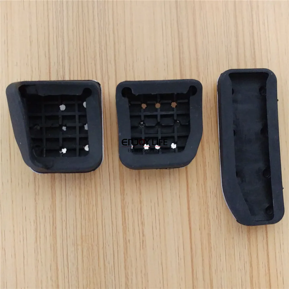 Manual Gas Fuel Brake Clutch Foot Pedal Cover For LR Range Rover Evoque 2011- & Convertible