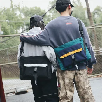 

Fashion Contrasting Color School Bag Men and Women Student Handbag Contrasting Color Schoolbag Backpack
